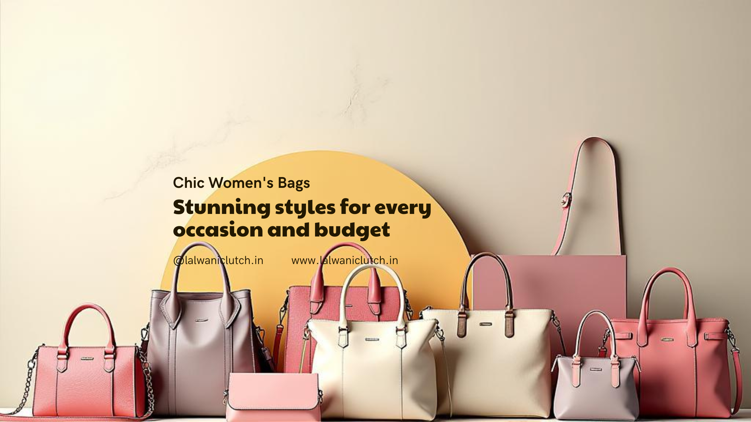 YouTube Banner - Chic Women's Bags