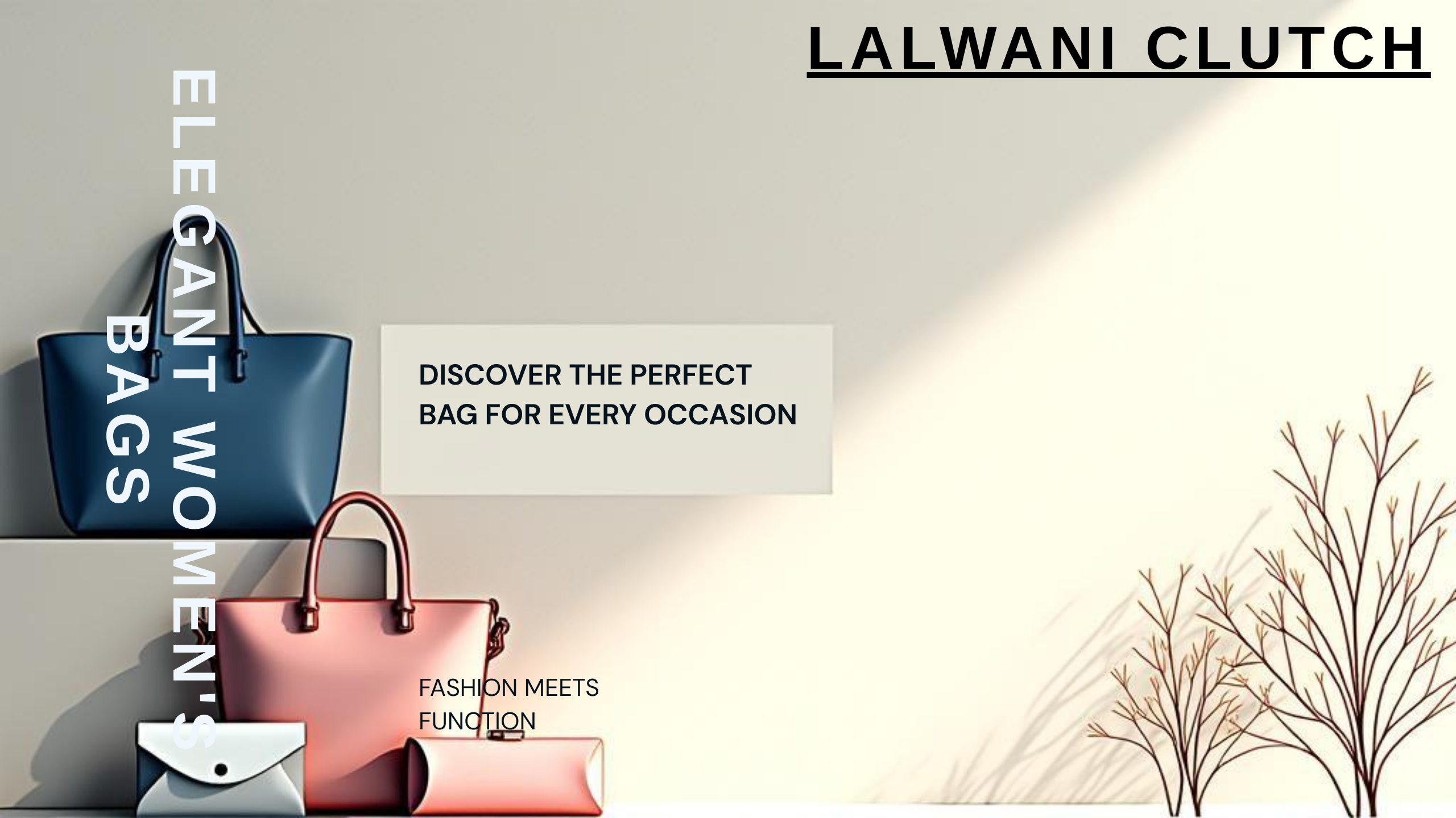 YouTube Banner - Discover the perfect bag for every occasion